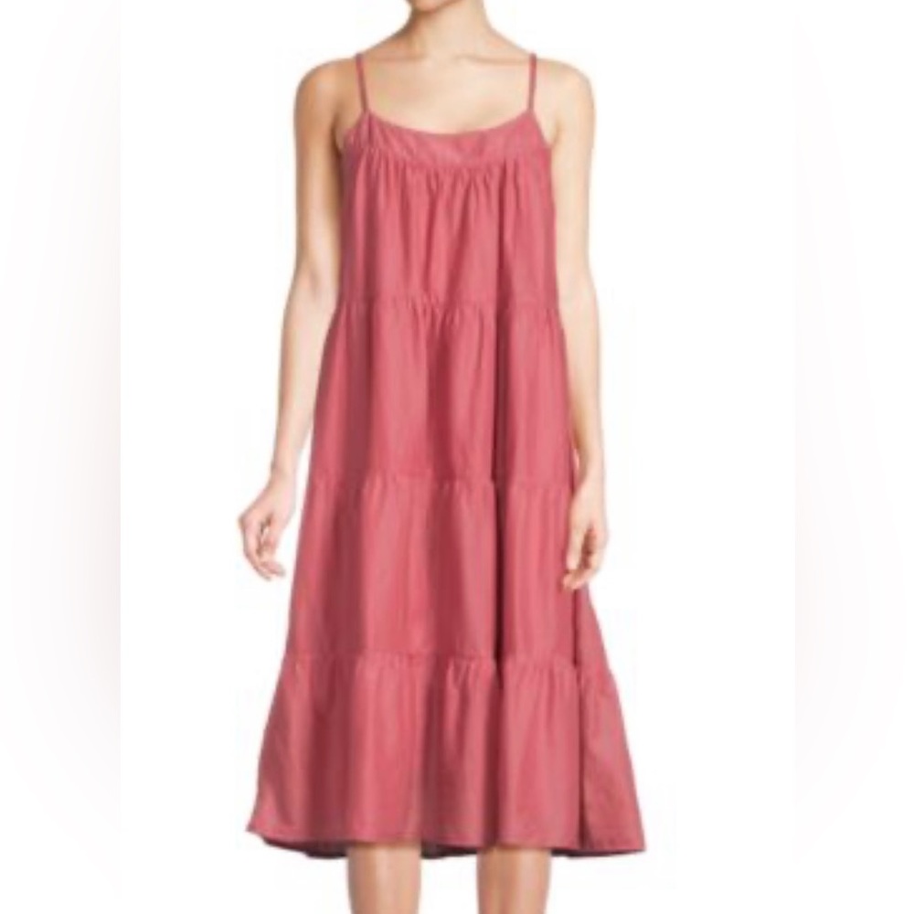 NWT: Nation LTD. Midi Dress. Dusty pink. 100% cotton